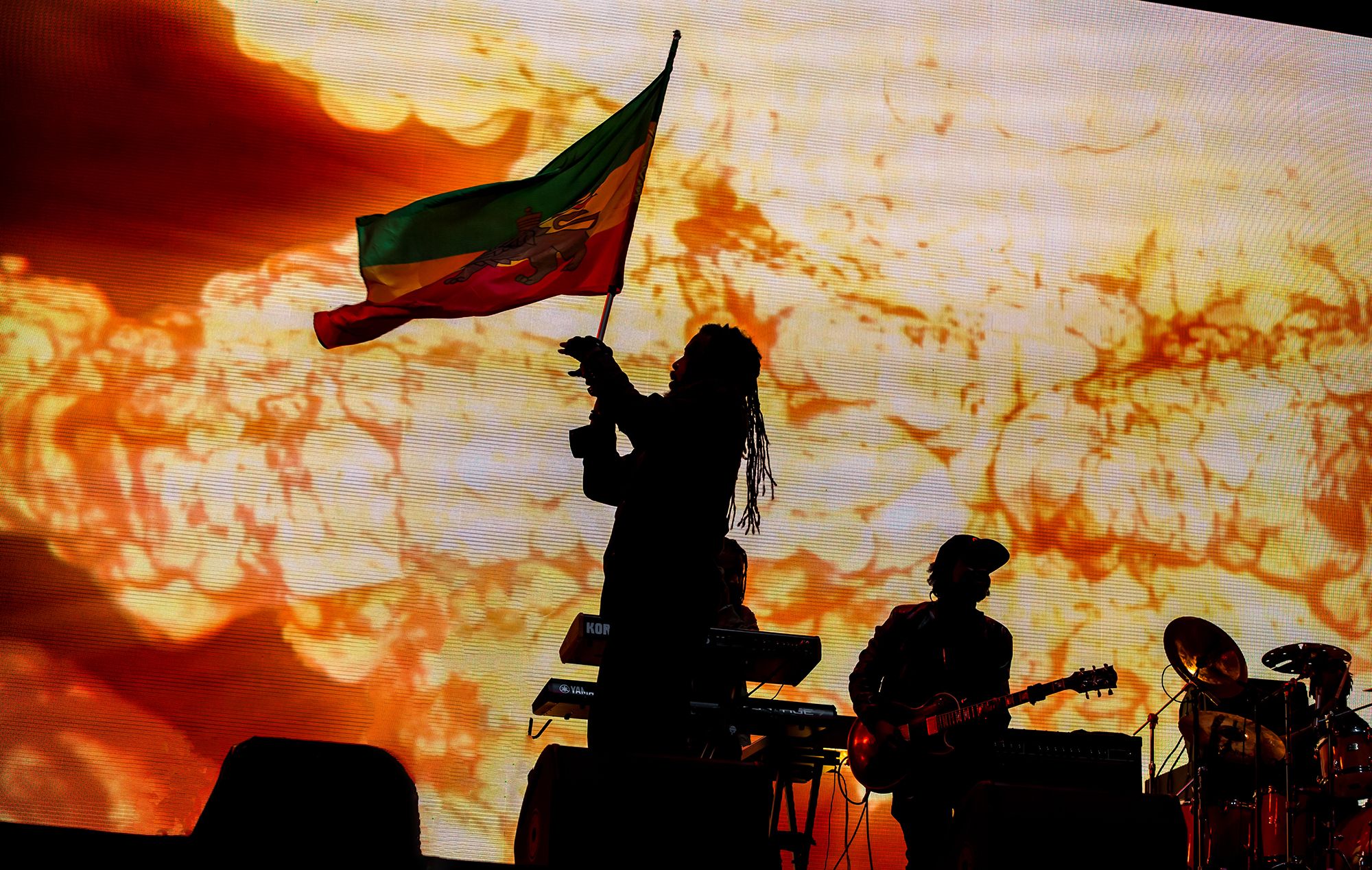 Concert Jamaica Marley Rasta Flag
