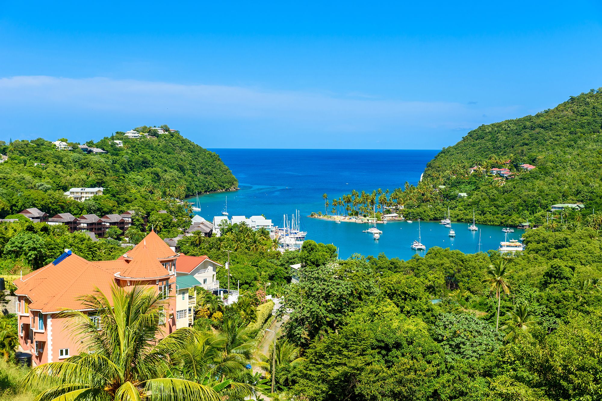 Marigot Bay Saint Lucia Caribbean