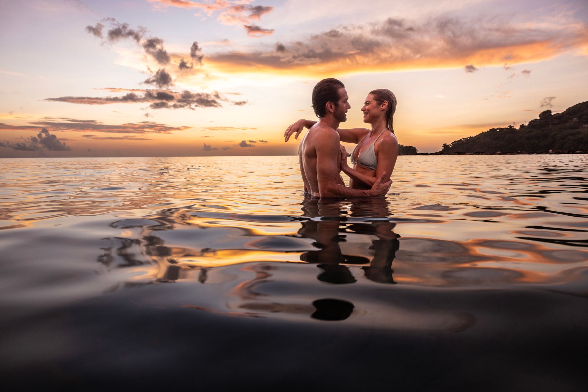 Caribbean sunset couple - Saint Vincent