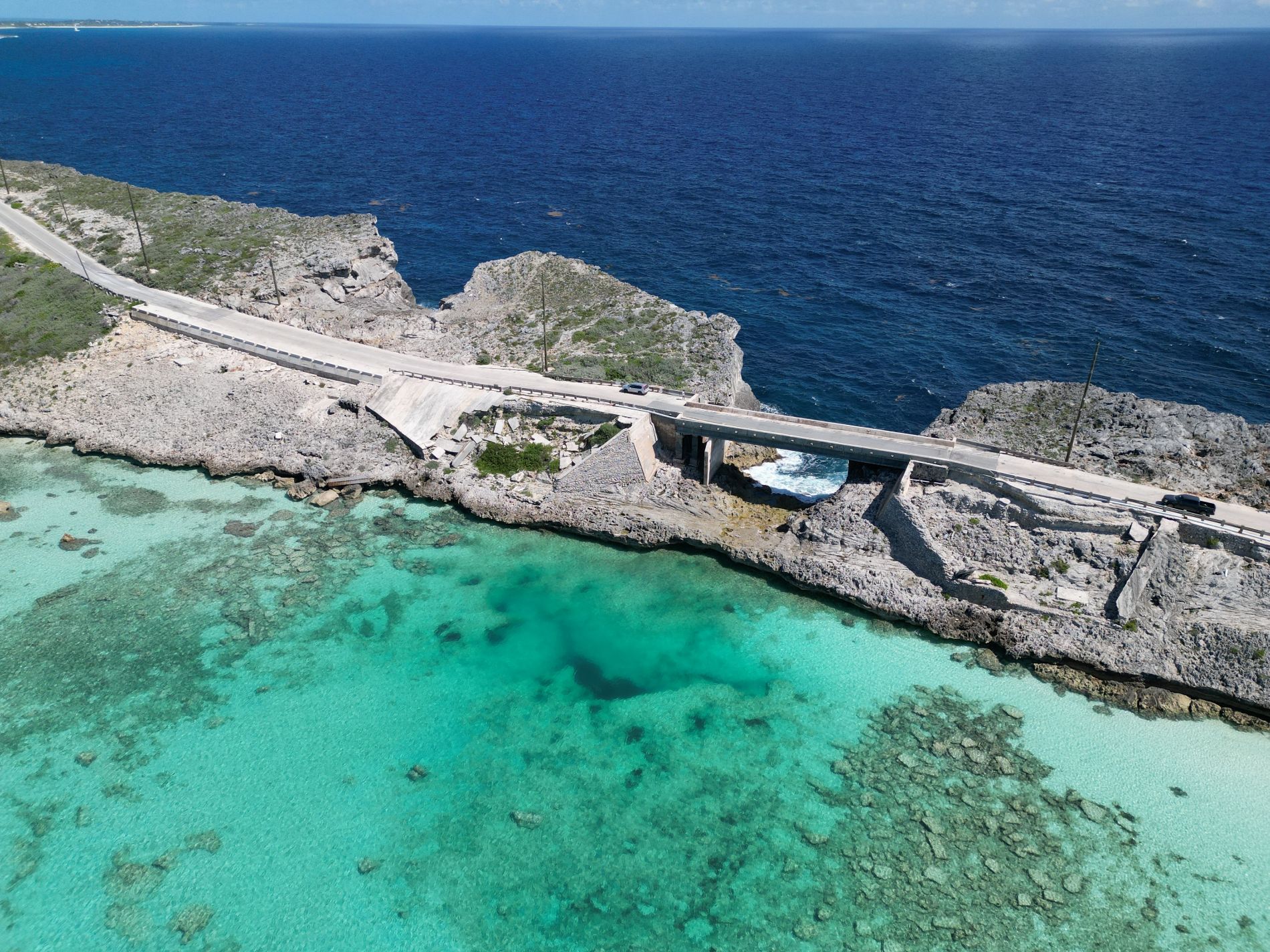Glass window bridge Eleuthera Bahamas