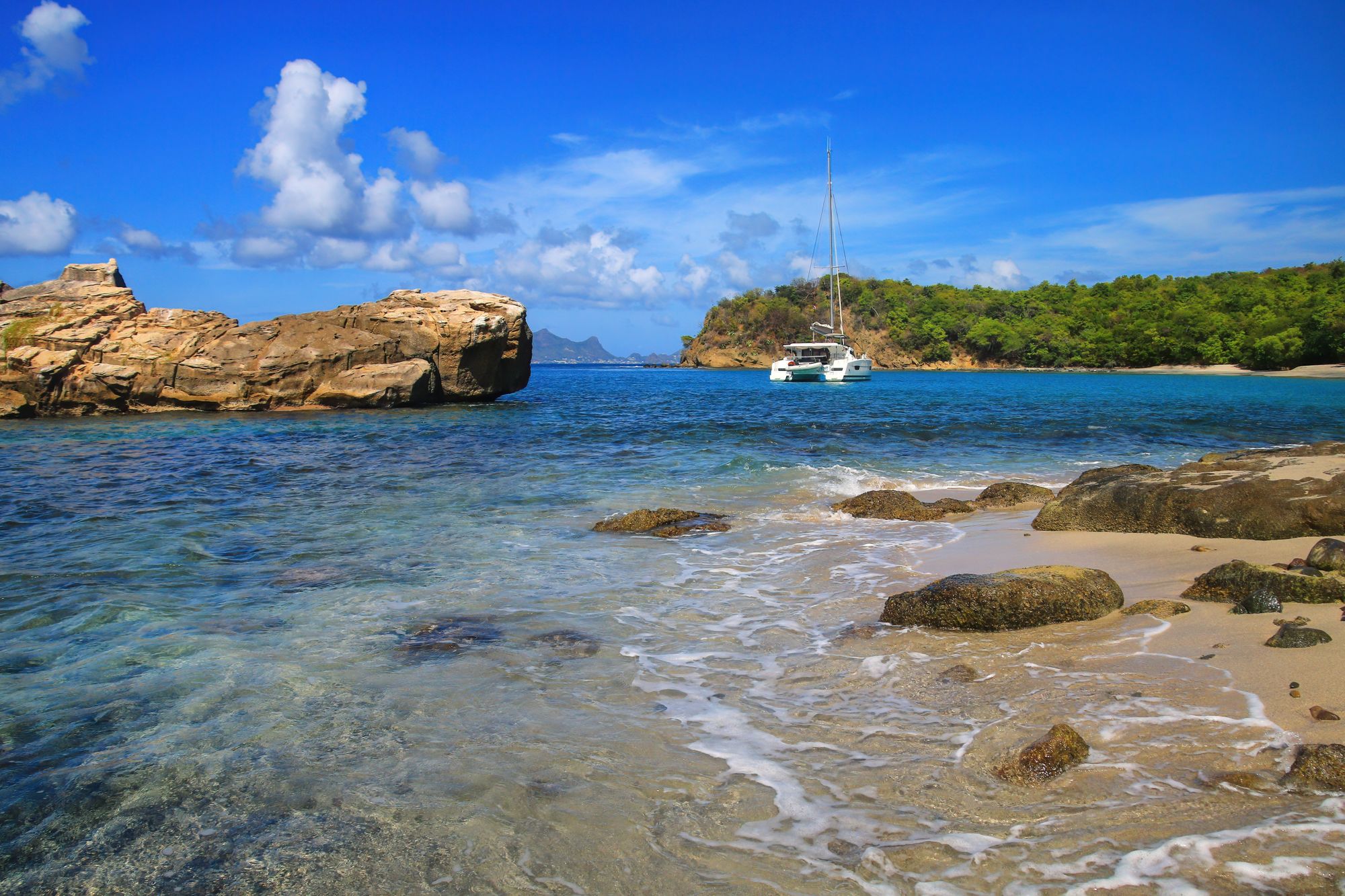 Anse La Roche Beach on Carriacou Island, Grenada