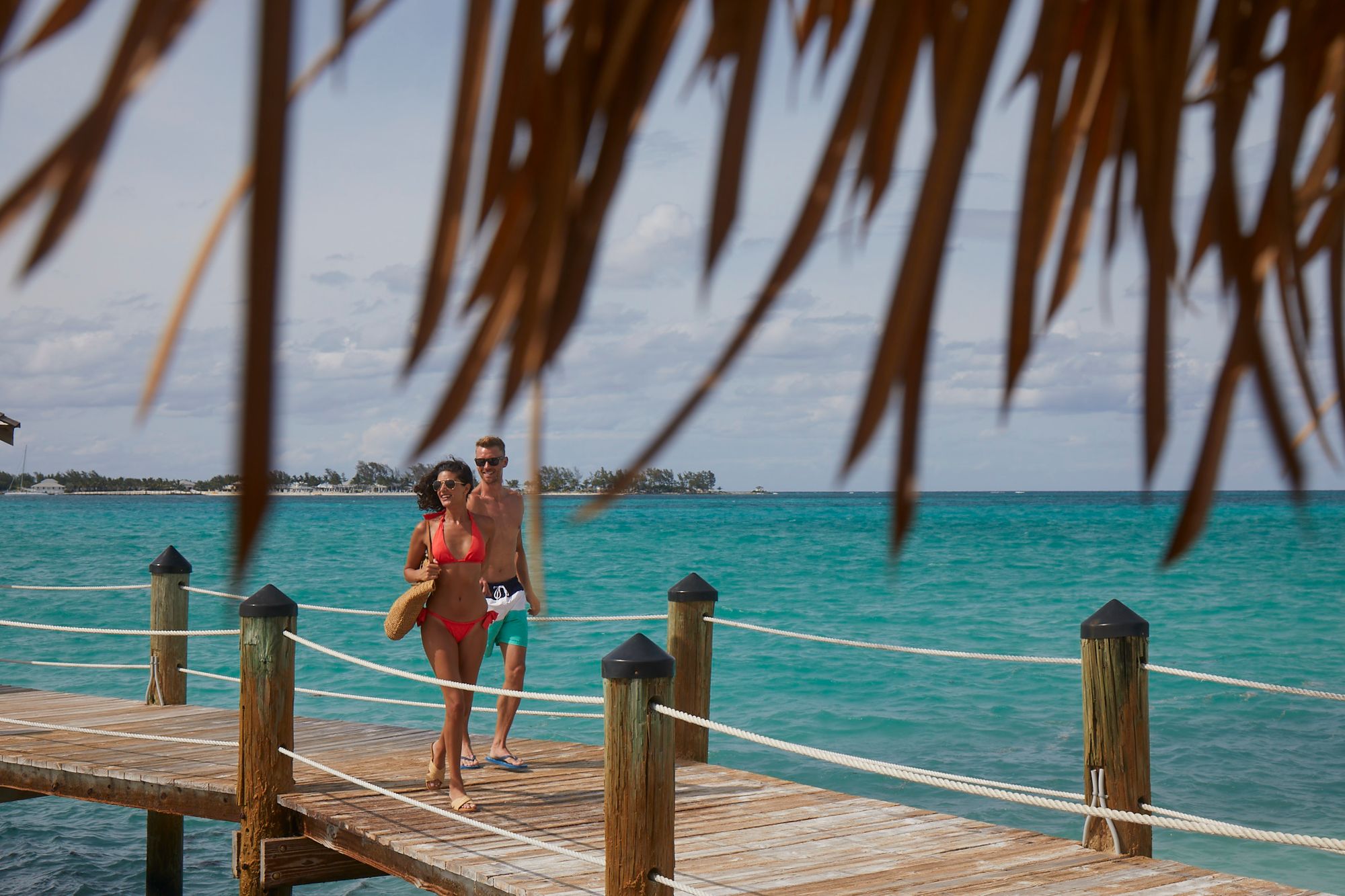 couple on pier