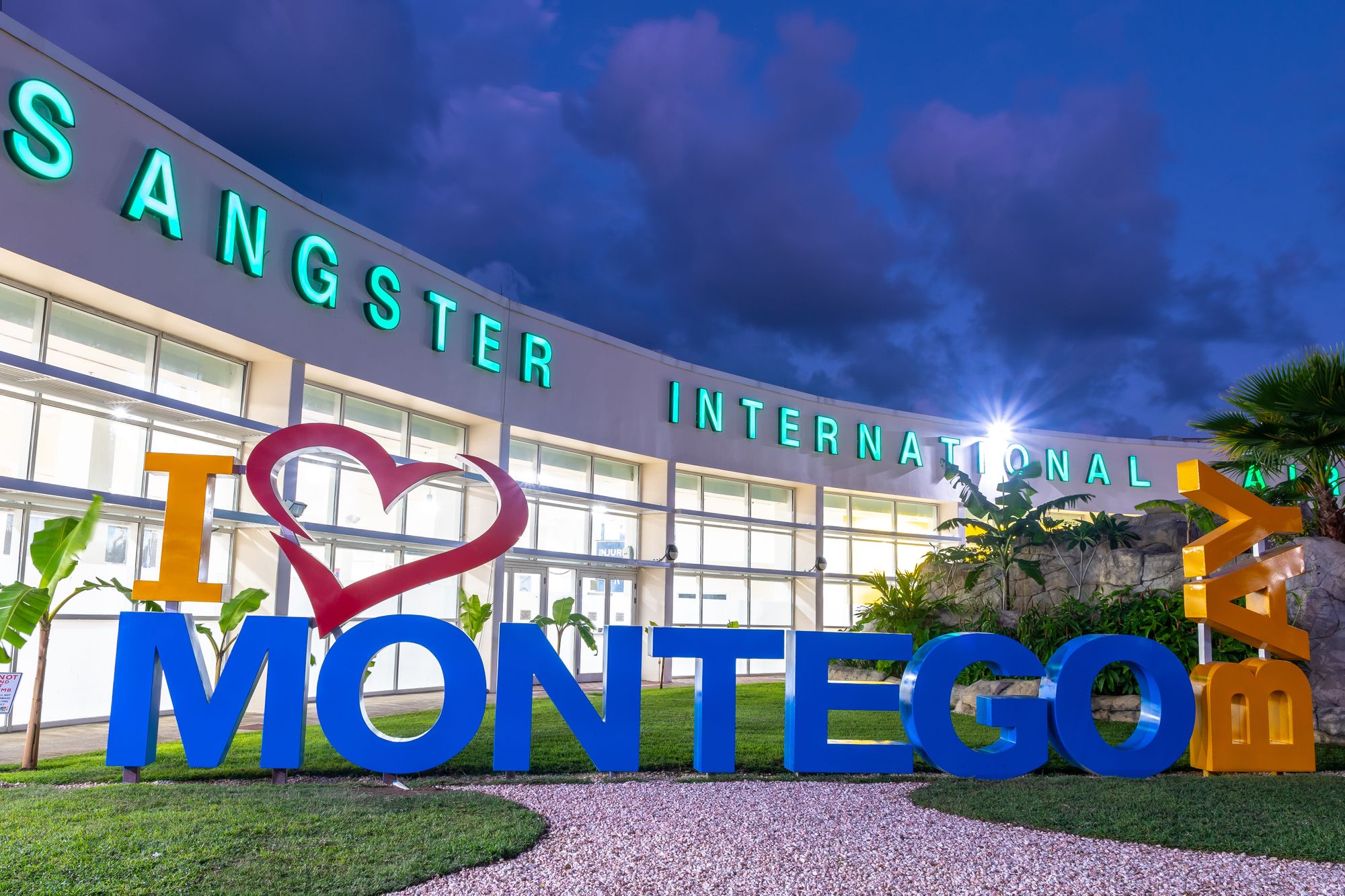 Jamaica airport in Montego Bay
