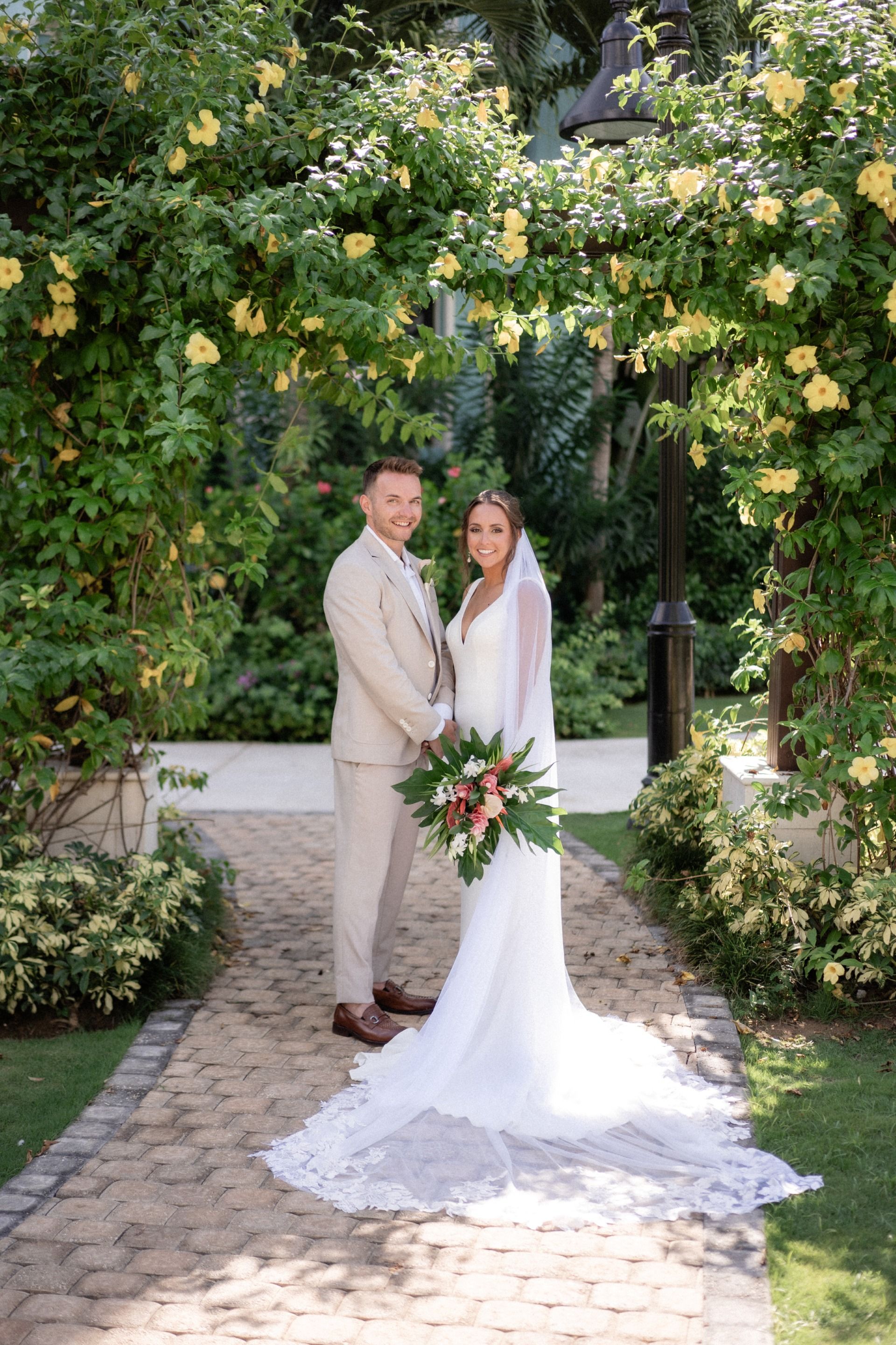 alex-don-caribbean-garden-wedding-sandals-south-coast
